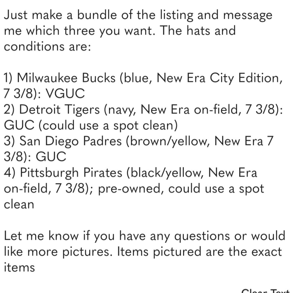 4 New Era Hat Bundle - Picture 2 of 2